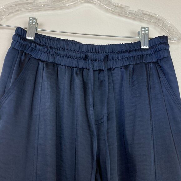 INC International Concepts Women's Size S Blue Satin Cargo Jogger Pants - Picture 2 of 8